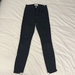 Frame black skinny jeans